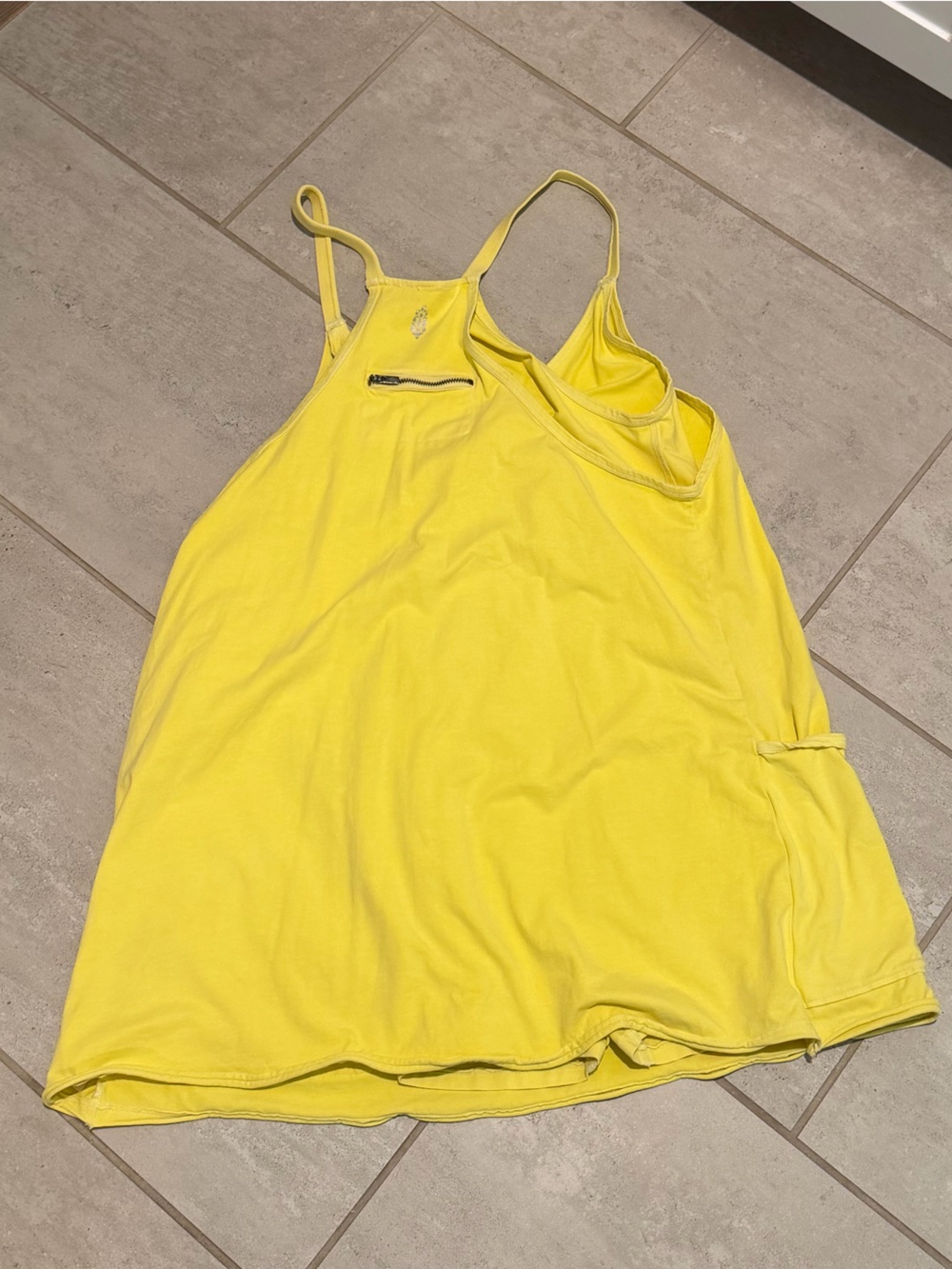 Free People Hot Shot Women's Bright Yellow Sleeveless Tank Dress